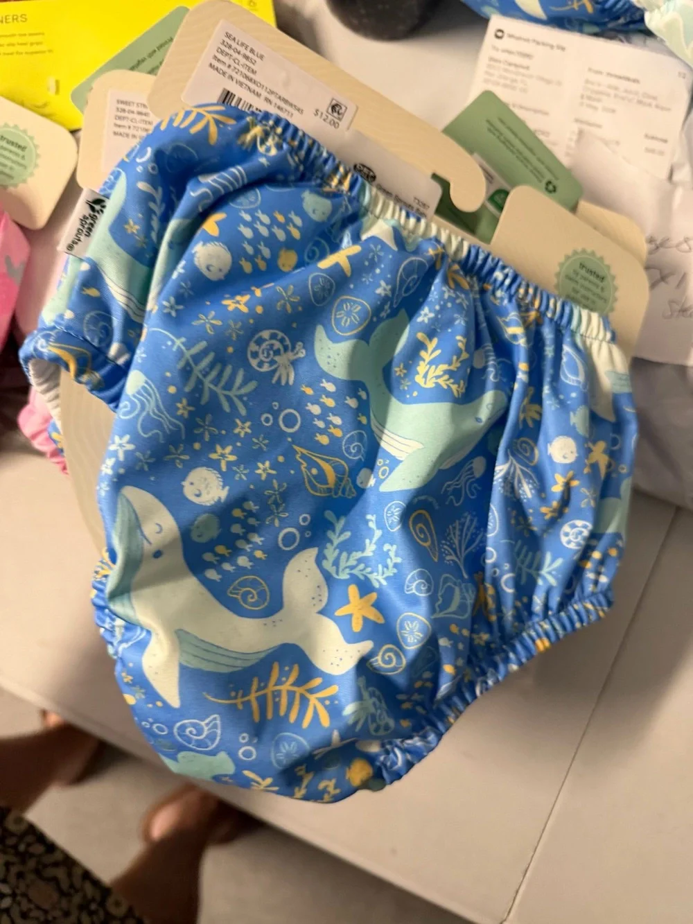 Reusable swim diaper size 24 months several colors new with tags
